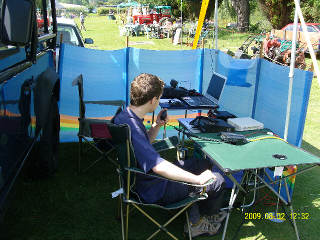 GB�TWT in operation, M6COR Will on the controls