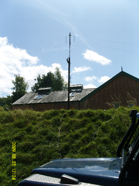 GB�TWT main HF antenna - a B&W 90 this year for 5 MHz ops